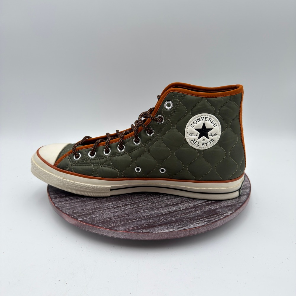 Converse Sneakers Mens Size 11.5 Chuck 70 Hi Quilted Workwear Green 169375C - Picture 8 of 11